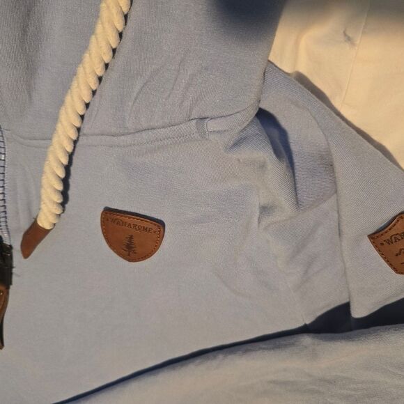 Wanakome Light Blue Cowl Neck Sweater - Picture 5 of 7